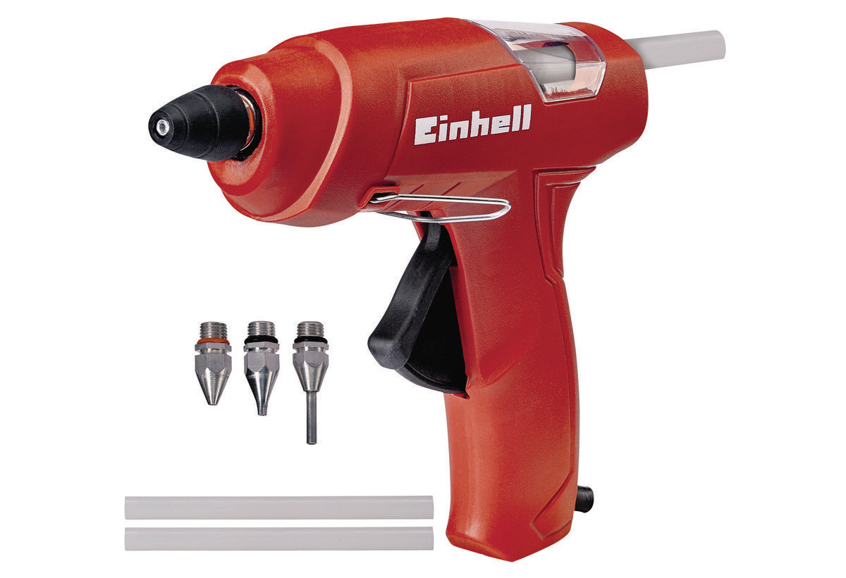 Απεικονίζεται το πιστόλι θερμοκόλλησης 